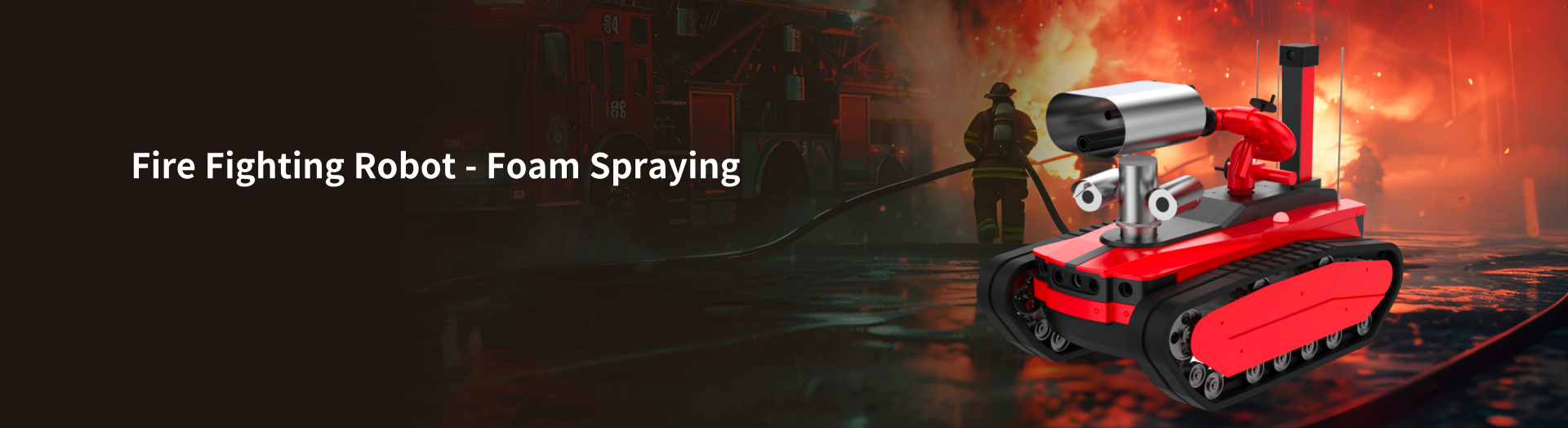 Fire Fighting Robot - Foam Spraying